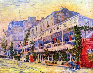 The Restaurant de la siren in Asniäres by Van Gogh